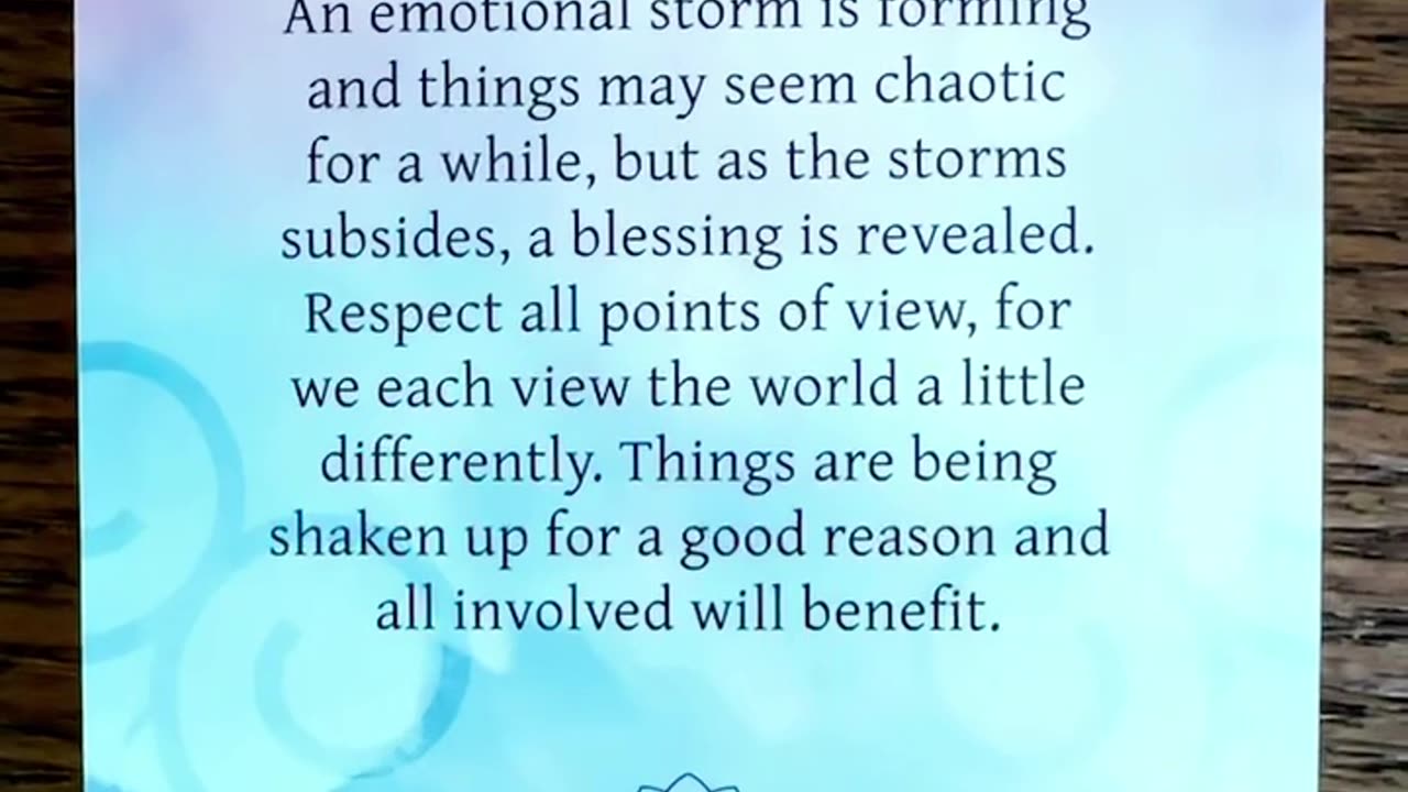 10/6/25 card: emotional upheaval