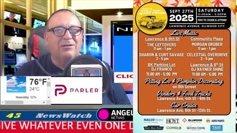 NCTV45 NEWSWATCH MORNING SAT SEPT 27 2025 WITH ANGELO PERROTTA