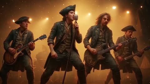 For The Price They Paid - Young Sam Adams & The Founding Fathers {The Ai Colonial Rockers}