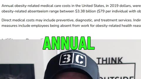 SHOCKING MEDICAL CARE COSTS RELATED TO OBESITY | SCARY!!!