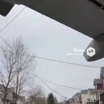 A Passenger Jet Just Spawned in My Neighborhood ✈️🏘️ #Sora #Ai