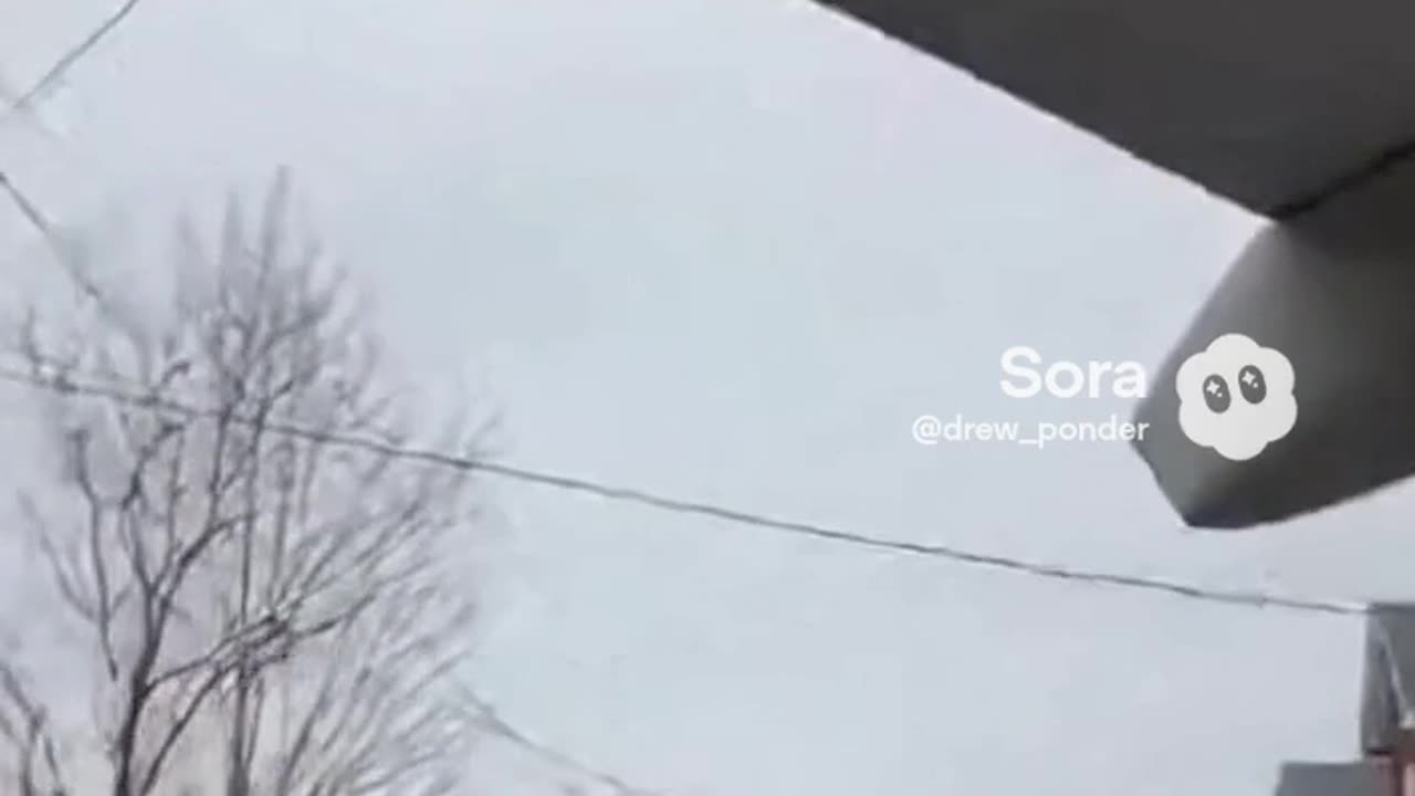 A Passenger Jet Just Spawned in My Neighborhood ✈️🏘️ #Sora #Ai