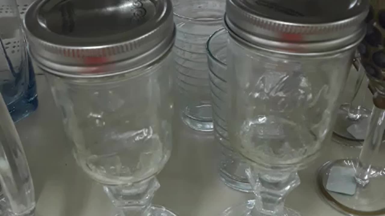 Mason Jar Wine Glasses