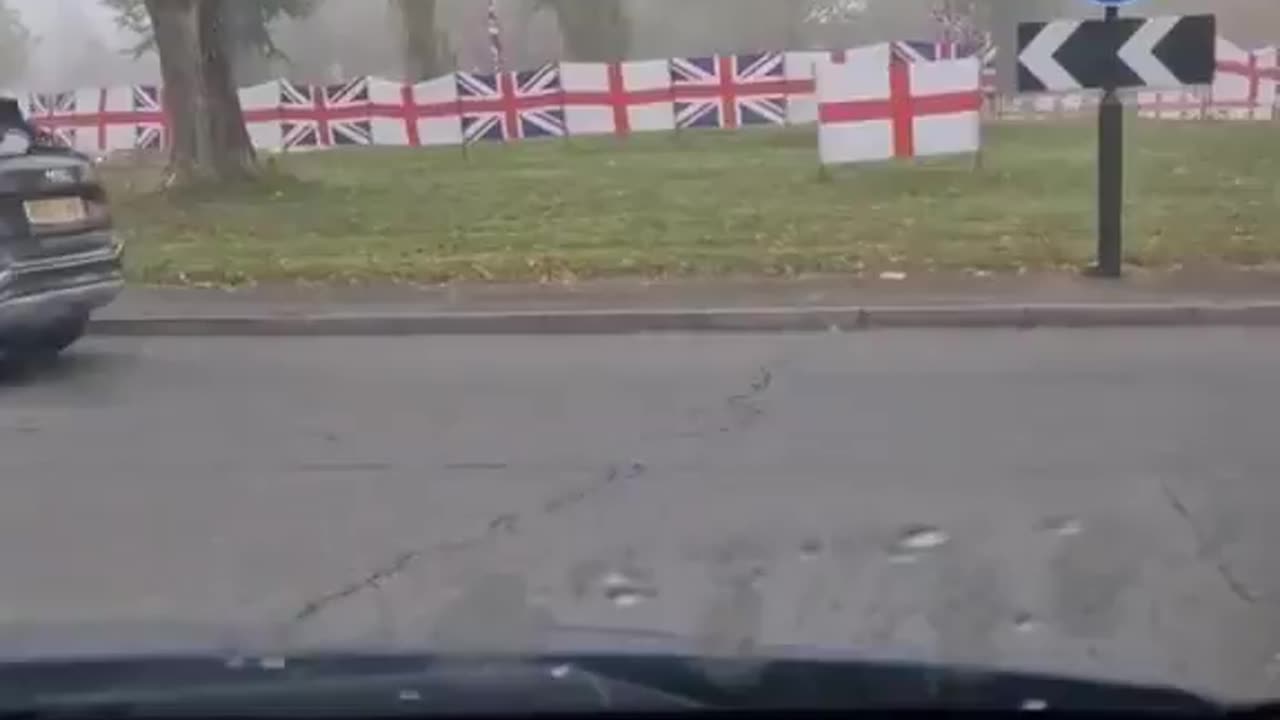 The most patriotic roundabout in Britain