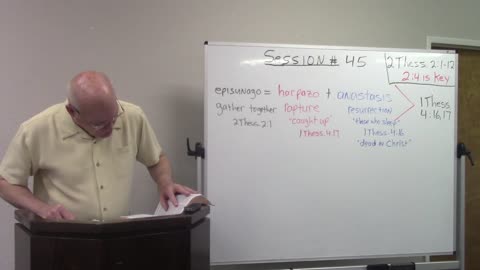 Session 45 End Times/Prophecy - 2 Thessalonians 2, part 1, What is the Apostasy?