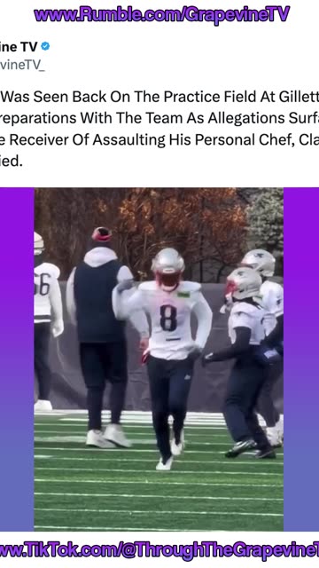 Stefon Diggs Returns To Practice At Gillette Stadium As He Strongly Denies Assault Allegations.