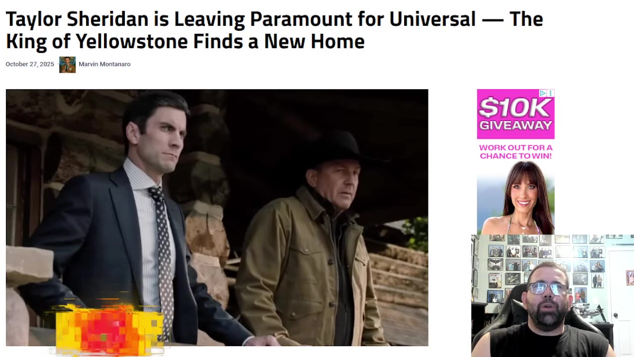Taylor Sheridan Leaving Paramount And Joining NBC Comcast
