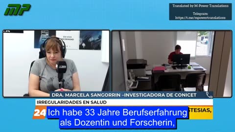 Eine argentinische Wissenschaftlerin spricht im Fernsehen über die Wahrheit der COVID-Impfstoffe.