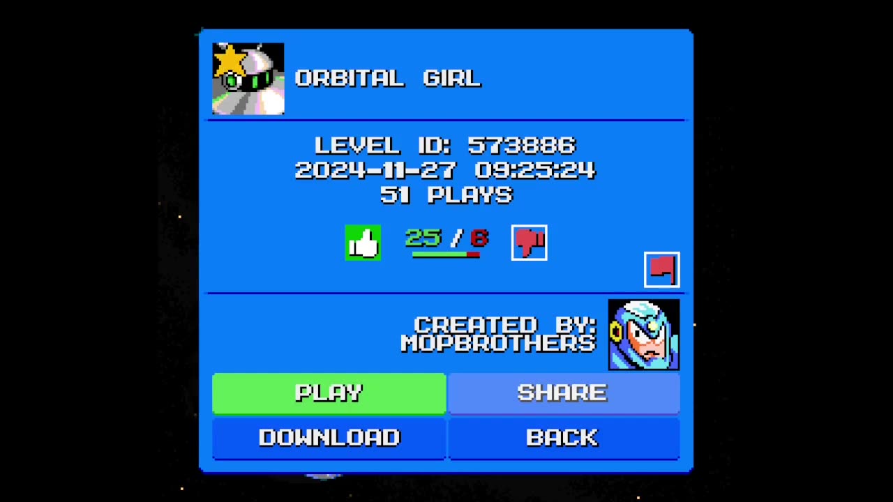 Mega Man Maker Level Highlight: "Orbital Girl" by MopBrothers