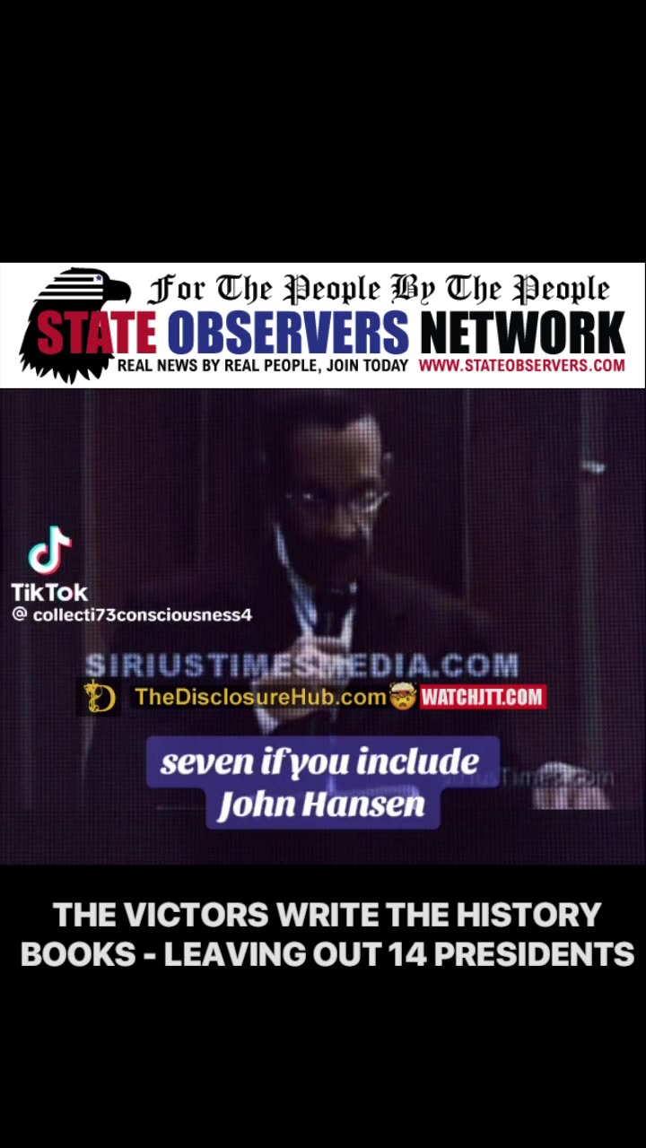 The ones who win the wars write history and in this case leave out 14 presidents (before George Washington)