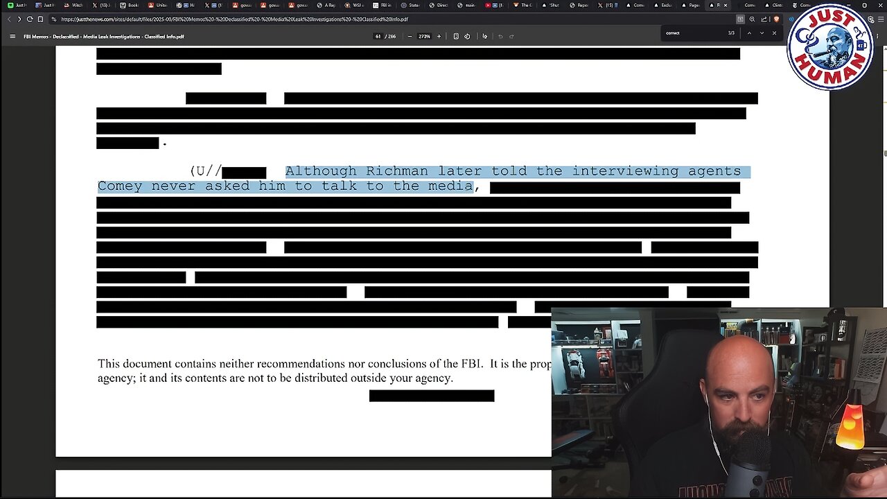 Just Human #341: More Thoughts on the Comey Indictment and Media Leak Investigations