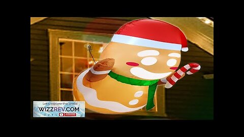 TURNMEON 3.5Ft Christmas Outdoor Decoration Christmas Inflatables Gingerbread with Xmas Hat Review