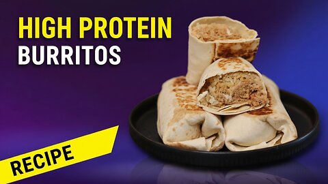 DELICIOUS High Protein Chicken Burritos Made Easy in a Slow Cooker