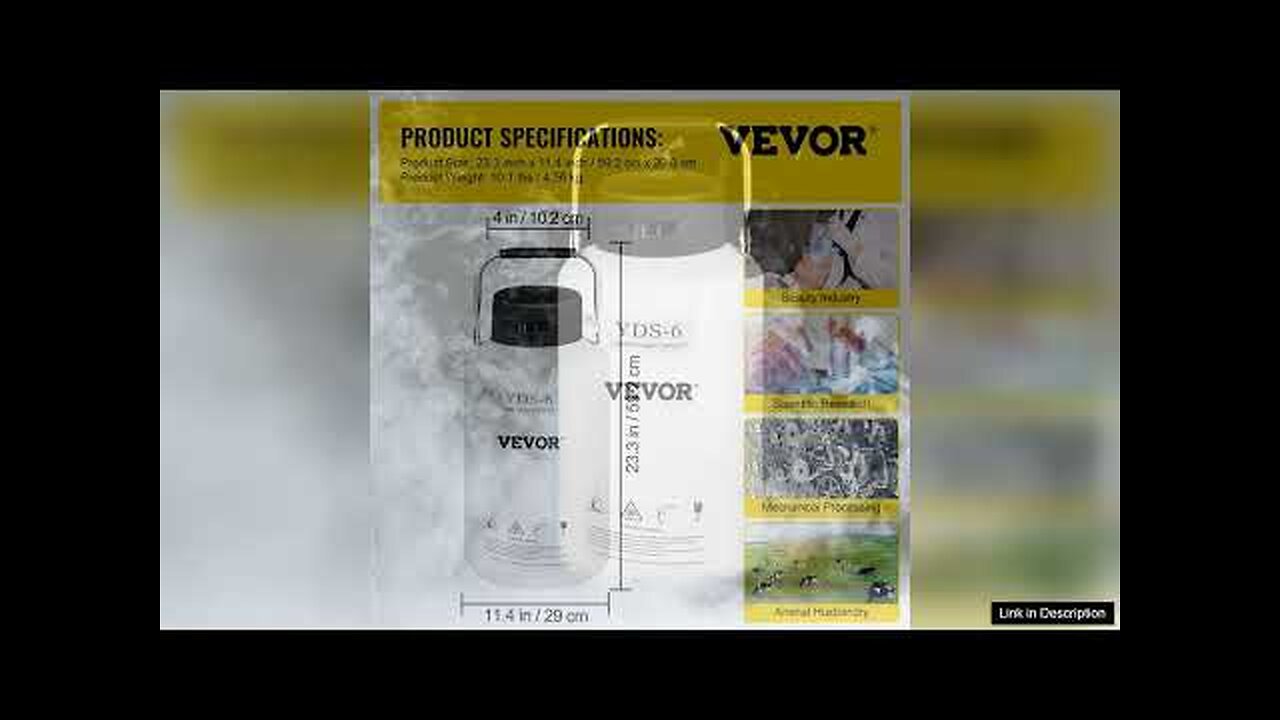 VEVOR Liquid Nitrogen Tank 6L Aluminum Alloy Liquid Nitrogen Dewar Static Cryogenic Review