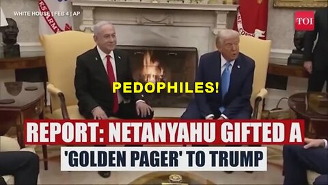 Netanyahu Give 'Golden Pager' Award to Trump for 'Successful' Terrorism Campaign!