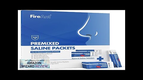 FireAnt Saline Packets Sinus Rinse 101 Premixed Neti Pot Salt Packets Review