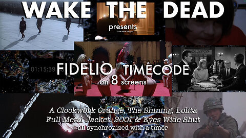 Fidelio Timecode on 8 screens