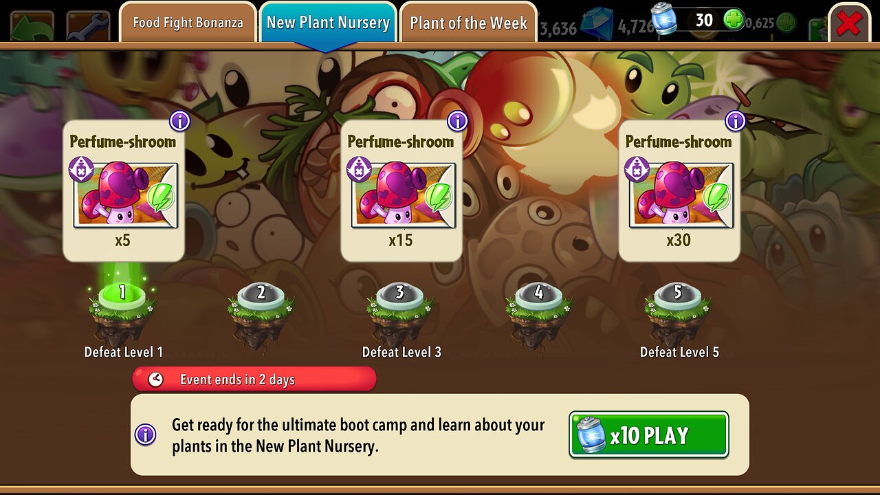 Plants vs Zombies 2 - Plant Nursery - Perfume-shroom - November 2025