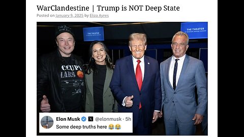 WarClandestine | Trump Is Not Deep State