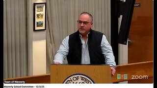 Bob Chiaradio Chastises Westerly, RI School Committee For Their Consideration Of Quotation Marks Around Agenda Item Term Biological Male