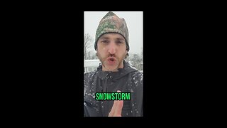 TRUMP THE WEATHERMAN REPORTS LIVE FROM THE SNOWSTORM!