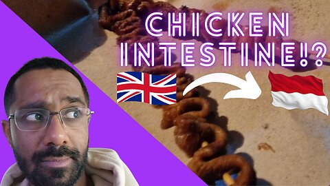 LONDONER Trying INDONESIAN CHICKEN INTESTINE skewers for the FIRST TIME