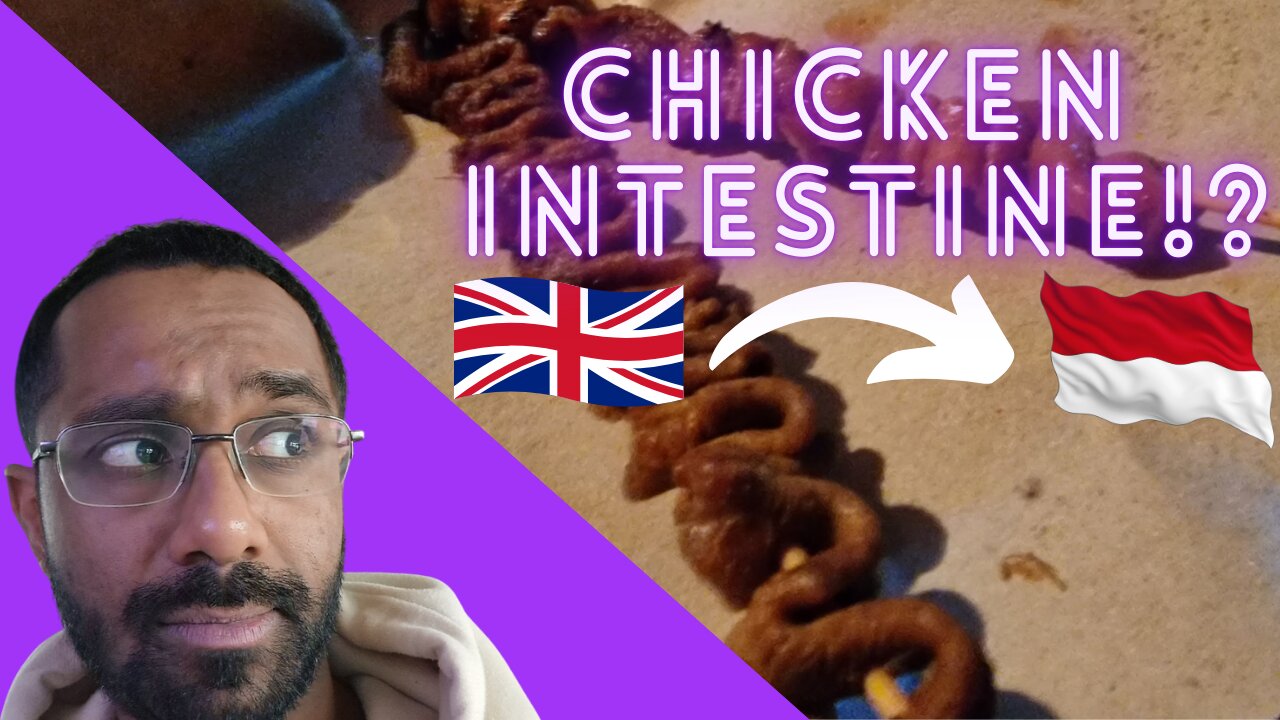 LONDONER Trying INDONESIAN CHICKEN INTESTINE skewers for the FIRST TIME