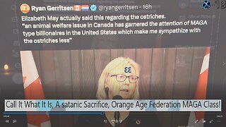 Call It What It Is, A satanic Sacrifice, Orange Age Federation MAGA Class!