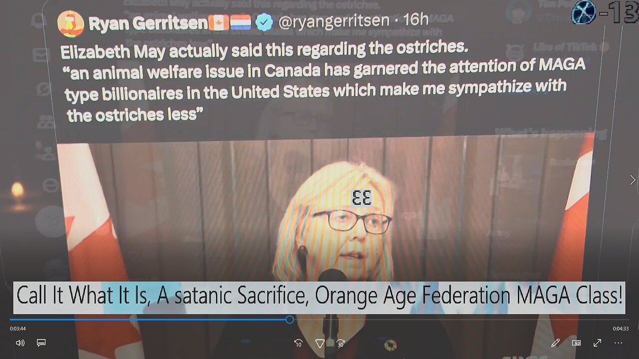Call It What It Is, A satanic Sacrifice, Orange Age Federation MAGA Class!