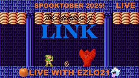 🎃 Zelda II: The Adventure of Link for Spooktober Day 1 | Live With EZLO21 👻