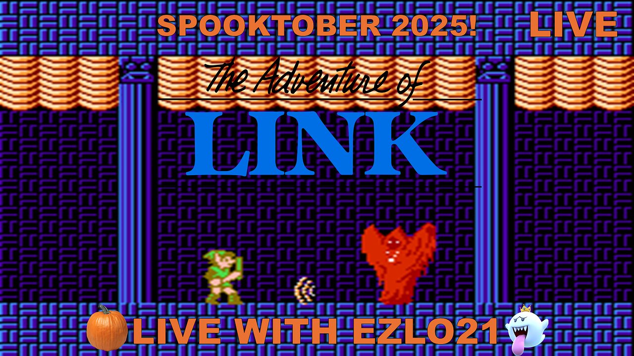 🎃 Zelda II: The Adventure of Link for Spooktober Day 1 | Live With EZLO21 👻