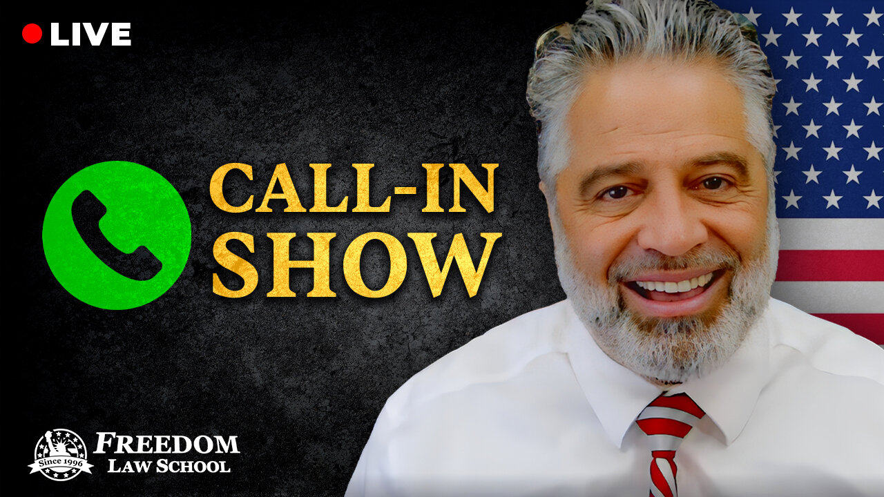 LIVE Q&A with Founder and President of Freedom Law School, Peymon Mottahedeh