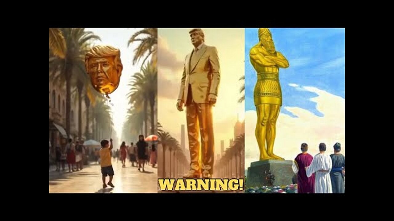 Pedophile Satanist Trump Showcases His 'Golden Age' And a 'Golden Idol' of Himself!