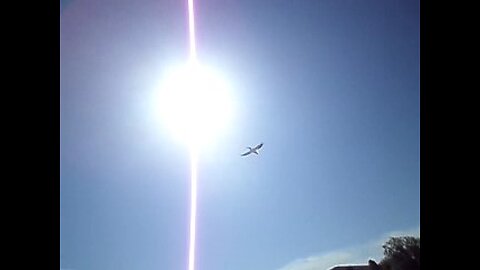 Pelican flies into the sun glare and CCD sensor color abberation! So graceful!