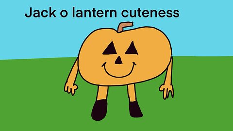 Jack o lantern and flower