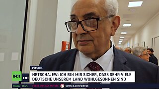 BSW empfängt russischen Botschafter zur Ausstellung "Krieg und Frieden" im Brandenburger Landtag