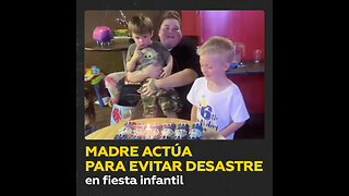 Decisiva intervención de una madre salva un cumpleaños