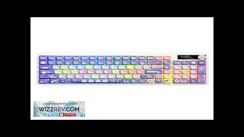 iblancod YK100 Low Profile Tri-mode Mechanial Gaming Keyboard 100 Keys+Display Screen Layout Review