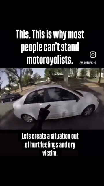 The Tunnell Take You're on a bike challenging a cager? You must be a special kind of stupid!🤣🤣