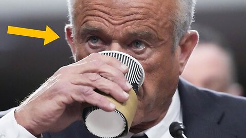 "RFK Jr caught putting blue food dye in his drink"