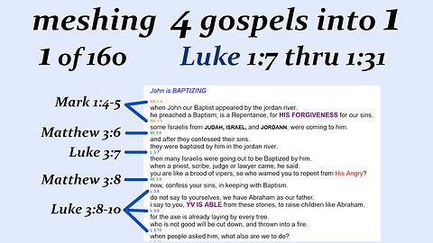 067 Luke 1:7 thru 1:31 p2 [Jesus] [Live]