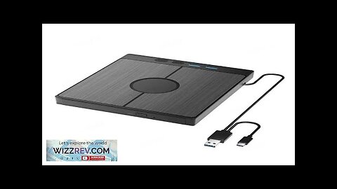 7 in 1 External CD/DVD Drive CD Burner with 2 USB/Type-C Ports Review