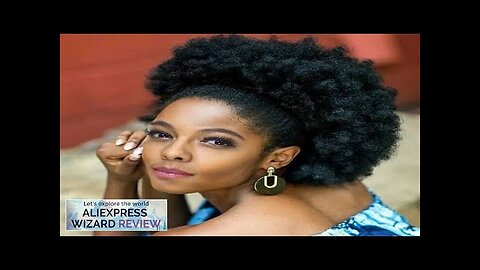 Syntehtic 10Inch Big Afro Puff Drawstring Ponytail Extensions for Black Women 4b Review