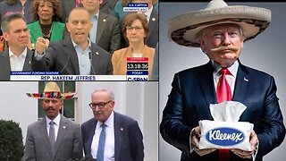 'Say It To My Face!' Hakeem Jeffries Screams At Trump Over Sombrero Parody Video