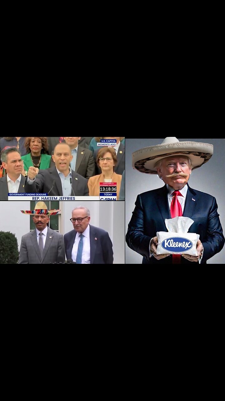 Say It To My Face! Hakeem Jeffries Screams At Trump Over Sombrero Parody Video