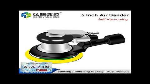 5 Inch Vacuum Air Sander Air Grinder Wood Polishing Machine 125mm Round Review