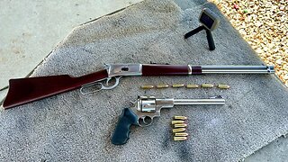 Garmin chrono testing .44mag loads with Hornady 265gr FTX Bullets and Lil-Gun Powder.