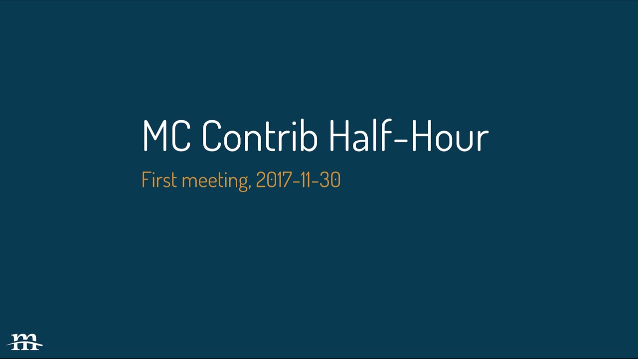 Drupal Contrib Half Hour 2017-11-30