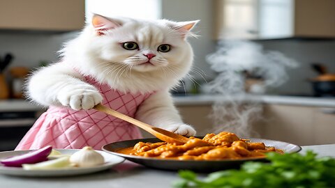 Cute Cat Gardening, Cooking & Party Fun | Adorable Kitty's Daily Life