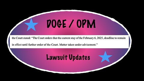 Unions v. DOGE, hearing update
